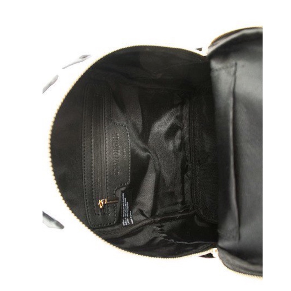 White/Black Floral Mini Bacpack - Picture 5 of 6